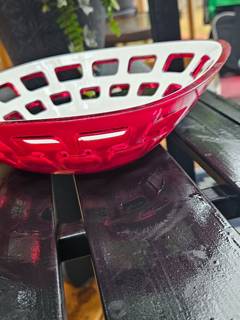GUZZINI two-tone breadbasket - Made in Italy